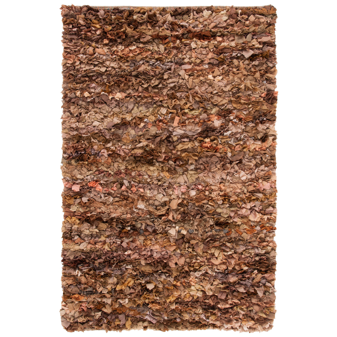 SAFAVIEH Rio Shag SG951N Handwoven Natural / Multi Rug Image 3