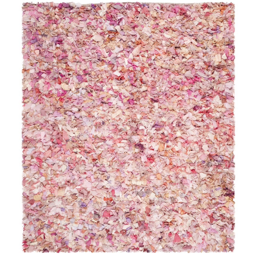 SAFAVIEH Rio Shag SG951P Handwoven Ivory / Pink Rug Image 1