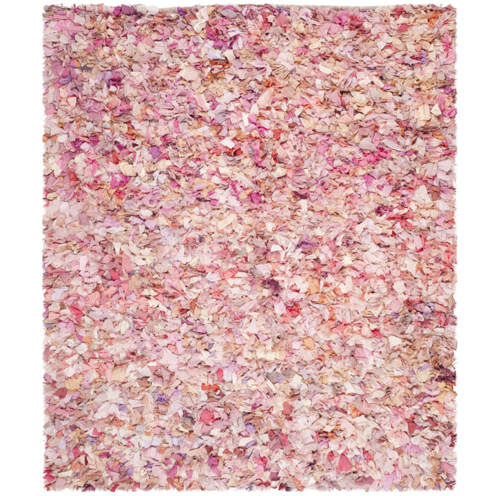 SAFAVIEH Rio Shag SG951P Handwoven Ivory / Pink Rug Image 1