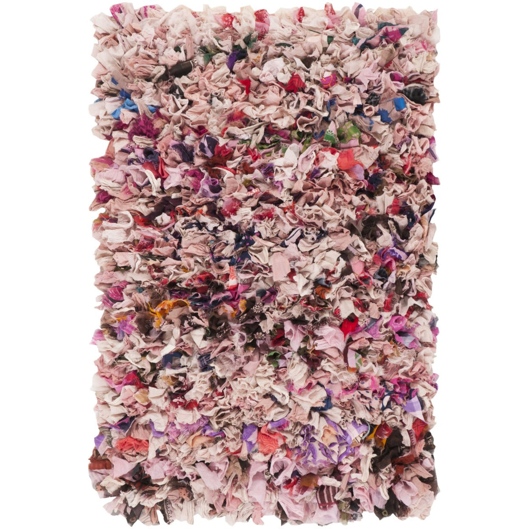 SAFAVIEH Rio Shag Collection SG951U Handwoven Blush Rug Image 7