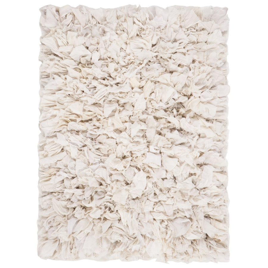 SAFAVIEH Rio Shag Collection SG951W Handmade Creme Rug Image 1