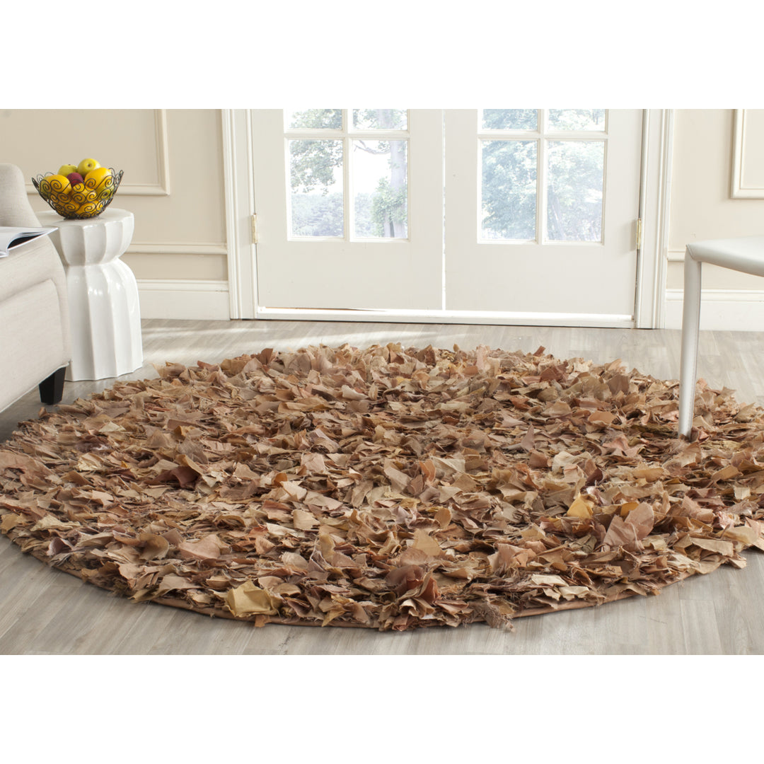 SAFAVIEH Rio Shag SG951N Handwoven Natural / Multi Rug Image 9