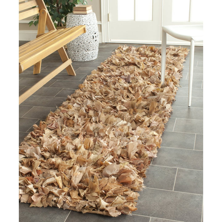 SAFAVIEH Rio Shag SG951N Handwoven Natural / Multi Rug Image 10