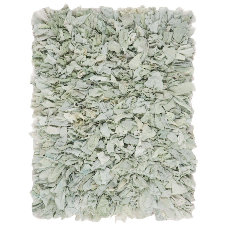 SAFAVIEH Rio Shag SG951Y Handmade Light Green Rug Image 1