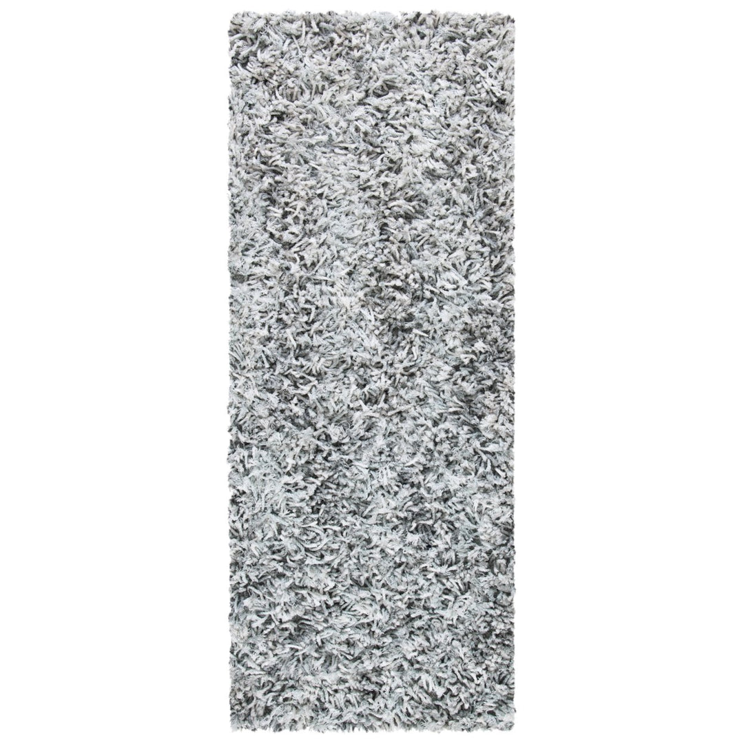 SAFAVIEH Rio Shag SG960F Handmade Grey / Ivory Rug Image 5