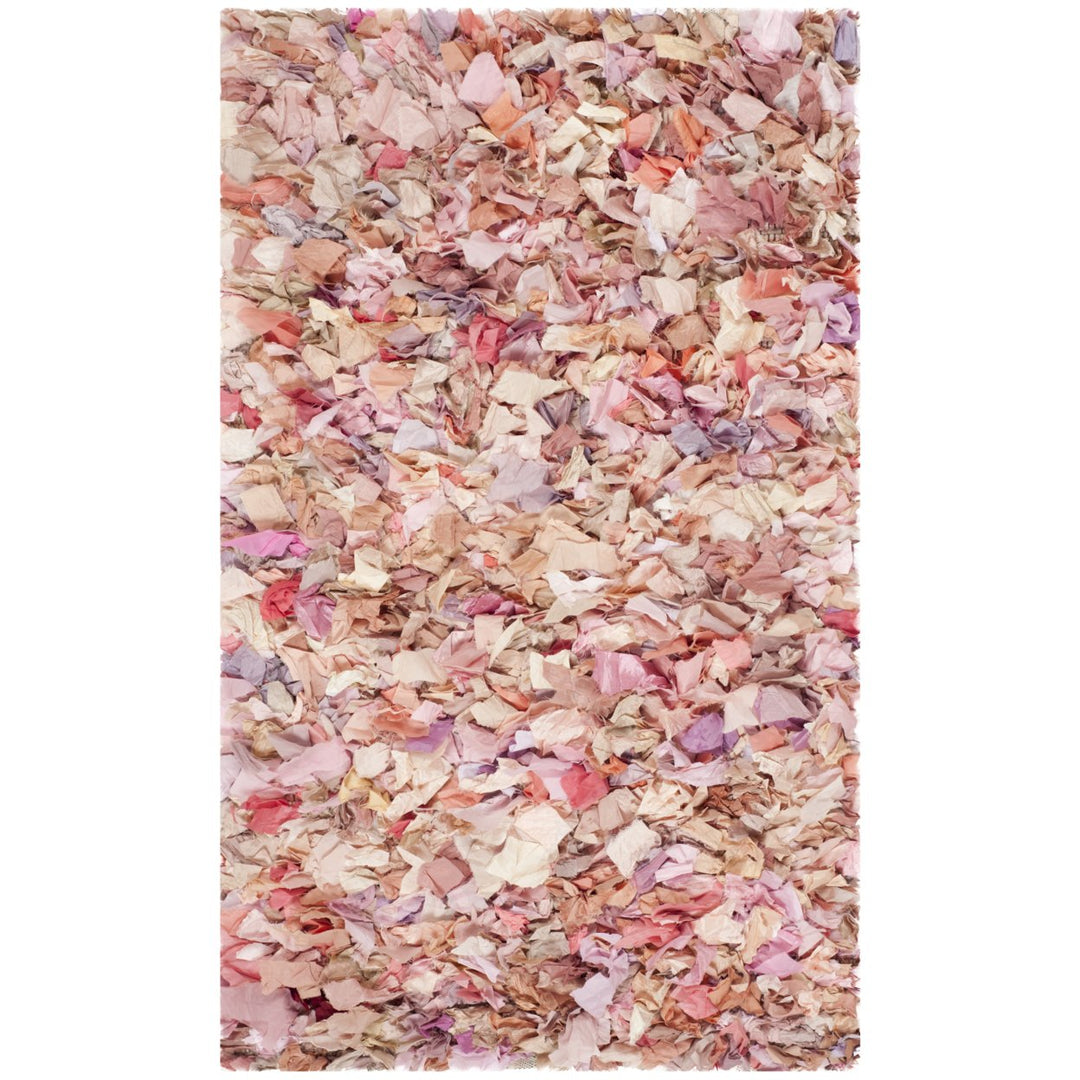 SAFAVIEH Rio Shag SG951P Handwoven Ivory / Pink Rug Image 1