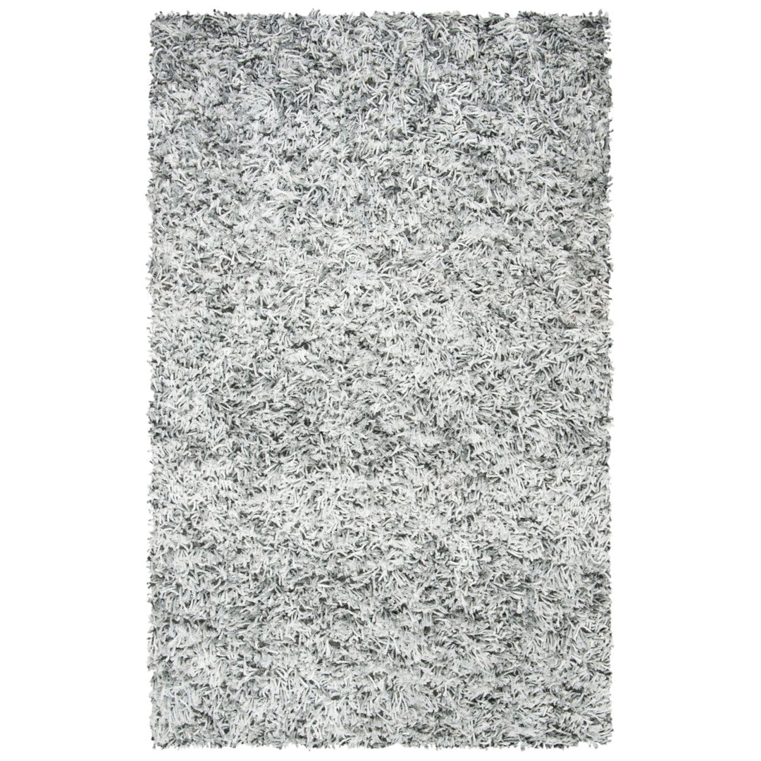 SAFAVIEH Rio Shag SG960F Handmade Grey / Ivory Rug Image 11