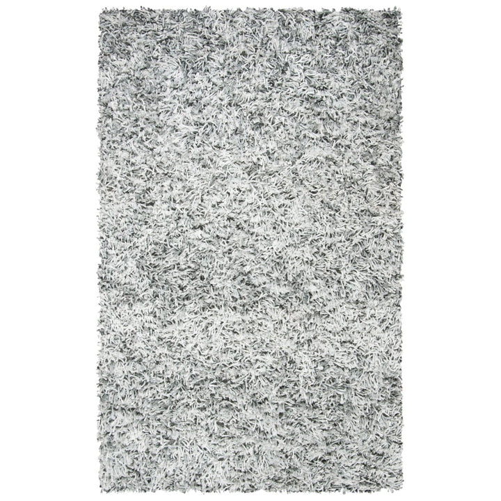 SAFAVIEH Rio Shag SG960F Handmade Grey / Ivory Rug Image 1