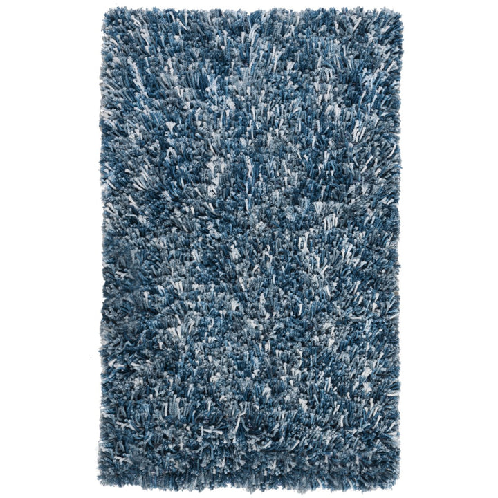 SAFAVIEH Rio Shag SG960N Handmade Navy / Ivory Rug Image 2