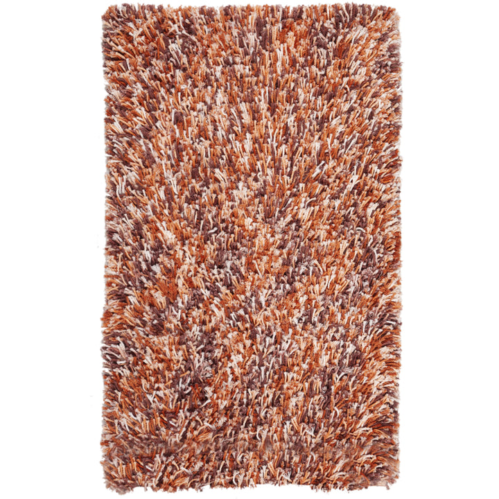 SAFAVIEH Rio Shag SG960P Handmade Rust / Ivory Rug Image 10