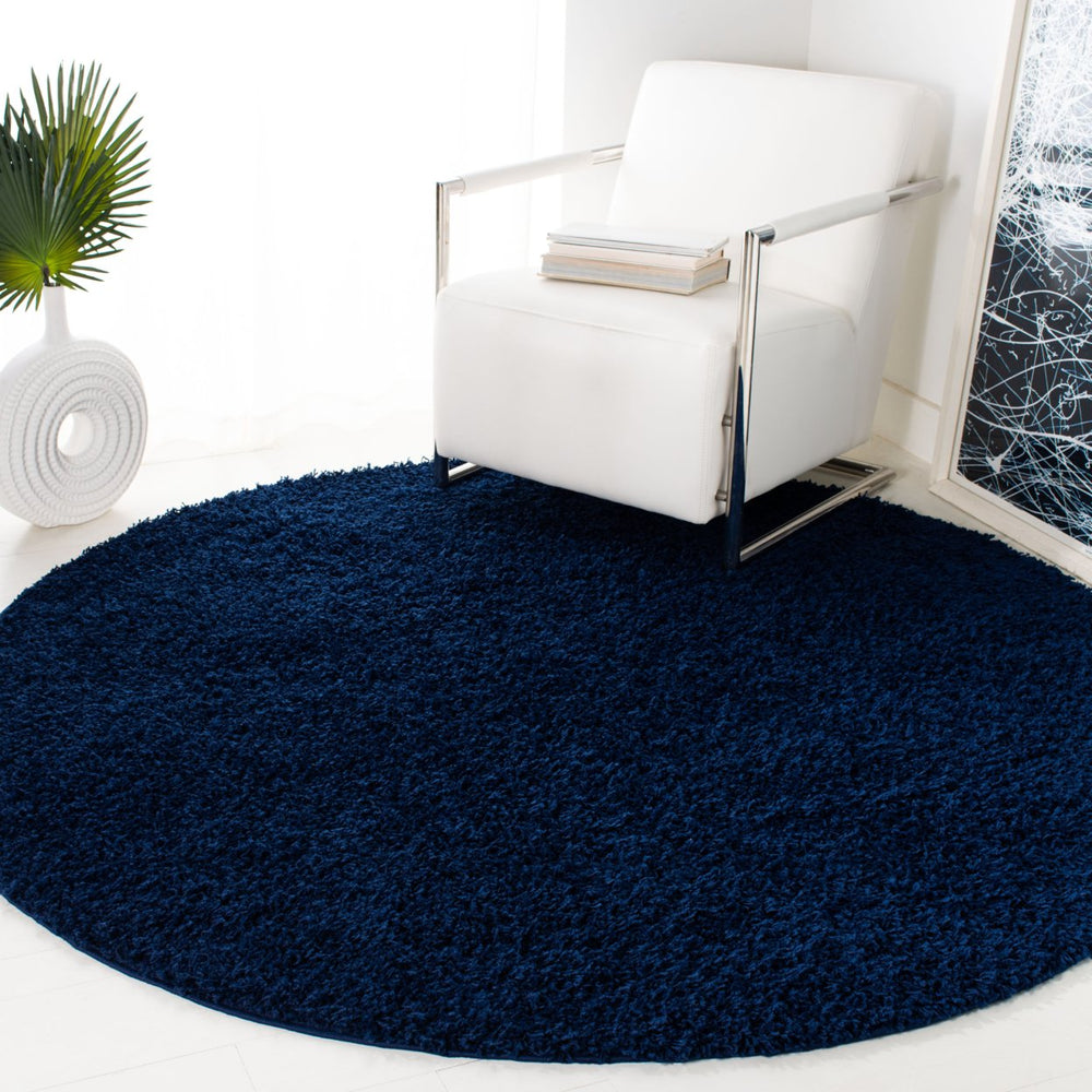 SAFAVIEH Athens Shag Collection SGAS119N Navy Rug Image 2