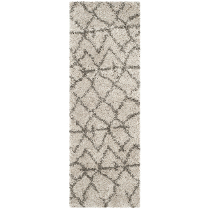 SAFAVIEH Belize Shag SGB482D Taupe / Grey Rug Image 3