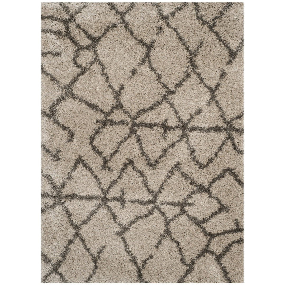 SAFAVIEH Belize Shag SGB482D Taupe / Grey Rug Image 5