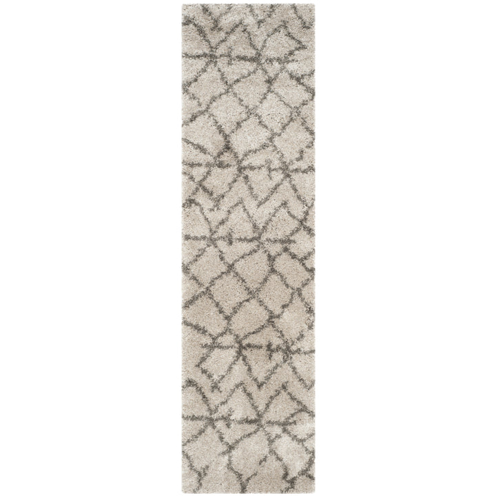 SAFAVIEH Belize Shag SGB482D Taupe / Grey Rug Image 6