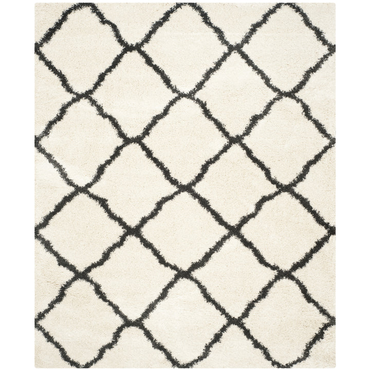 SAFAVIEH Belize Shag SGB489B Ivory / Charcoal Rug Image 1