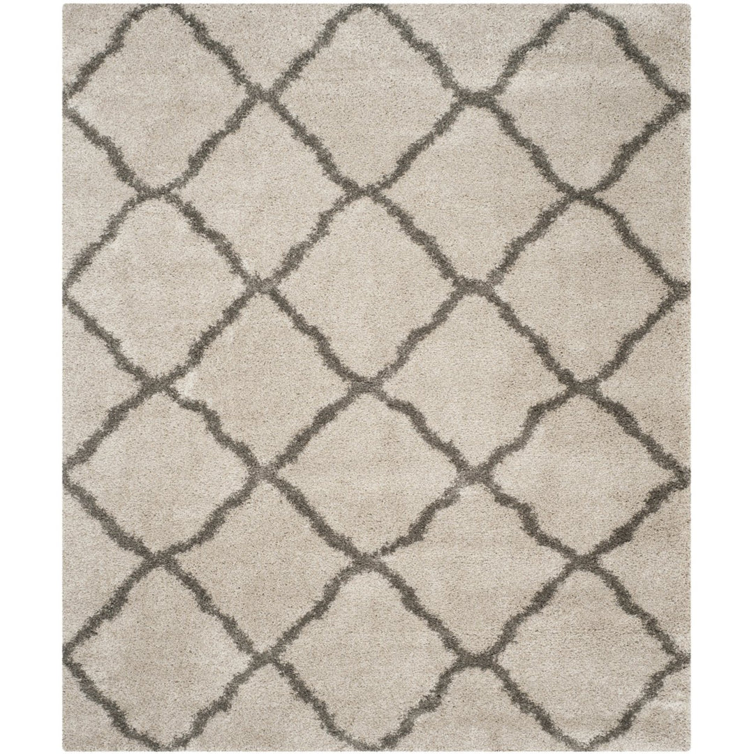 SAFAVIEH Belize Shag SGB489D Taupe / Grey Rug Image 1