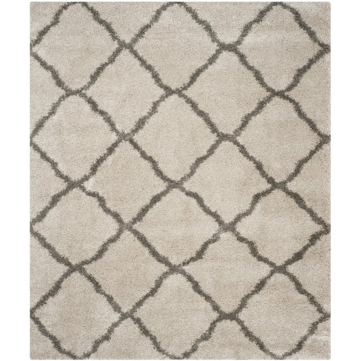 SAFAVIEH Belize Shag SGB489D Taupe / Grey Rug Image 1