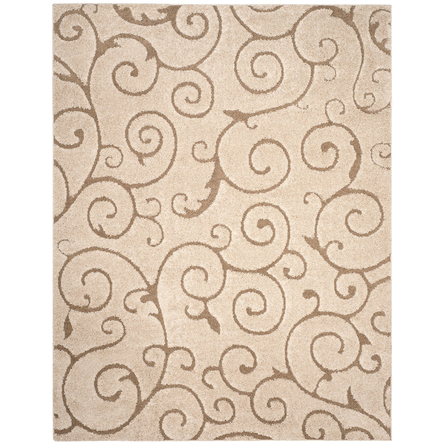 SAFAVIEH Florida Shag SGC499-1113 Cream / Beige Rug Image 1