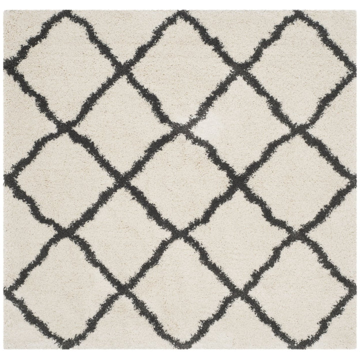 SAFAVIEH Belize Shag SGB489B Ivory / Charcoal Rug Image 6