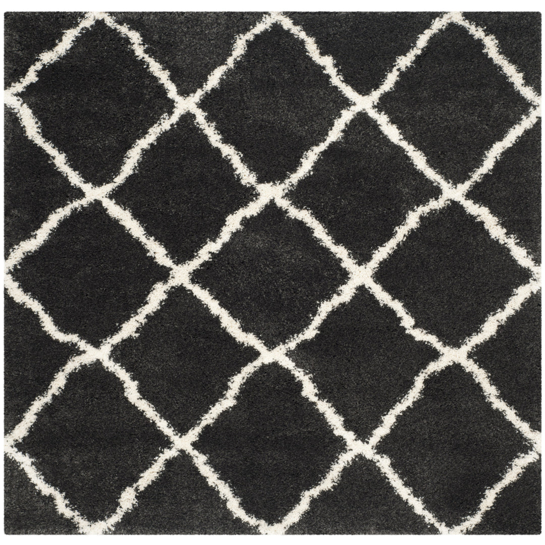 SAFAVIEH Belize Shag SGB489C Charcoal / Ivory Rug Image 1