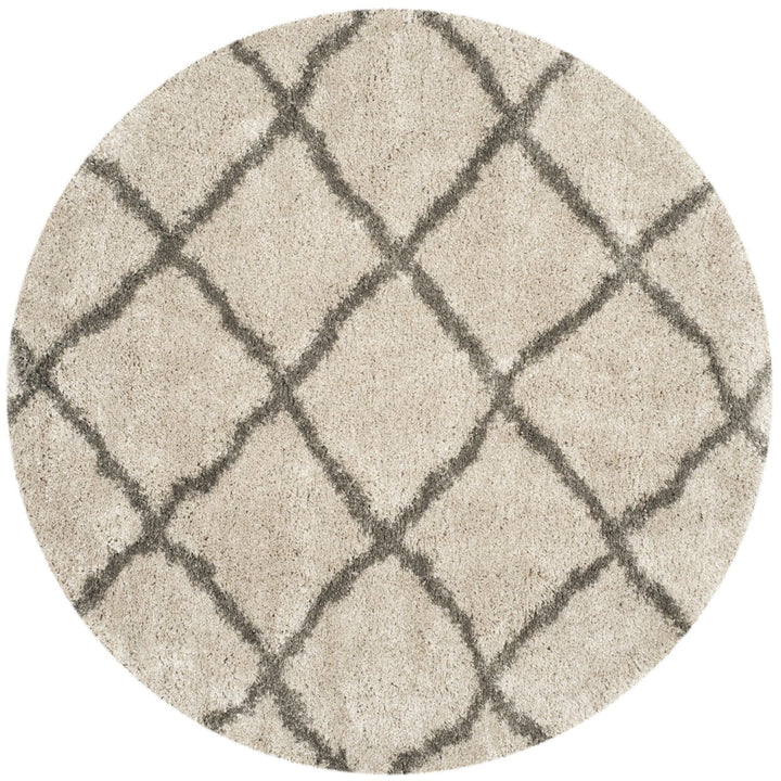 SAFAVIEH Belize Shag SGB489D Taupe / Grey Rug Image 4