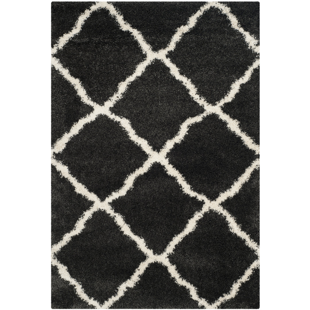 SAFAVIEH Belize Shag SGB489C Charcoal / Ivory Rug Image 8