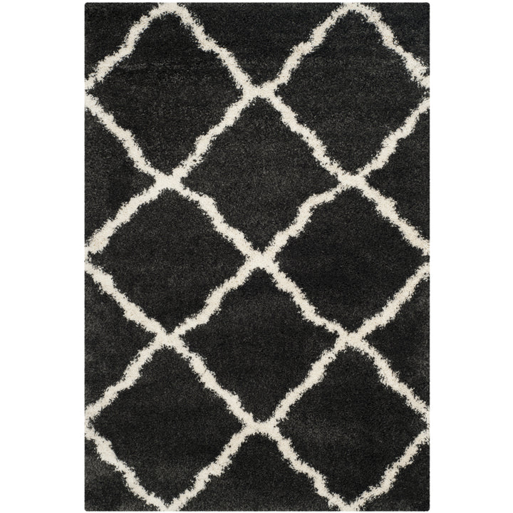 SAFAVIEH Belize Shag SGB489C Charcoal / Ivory Rug Image 8