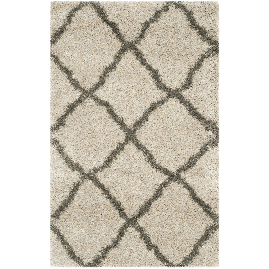 SAFAVIEH Belize Shag SGB489D Taupe / Grey Rug Image 8