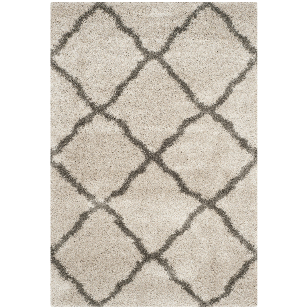 SAFAVIEH Belize Shag SGB489D Taupe / Grey Rug Image 9