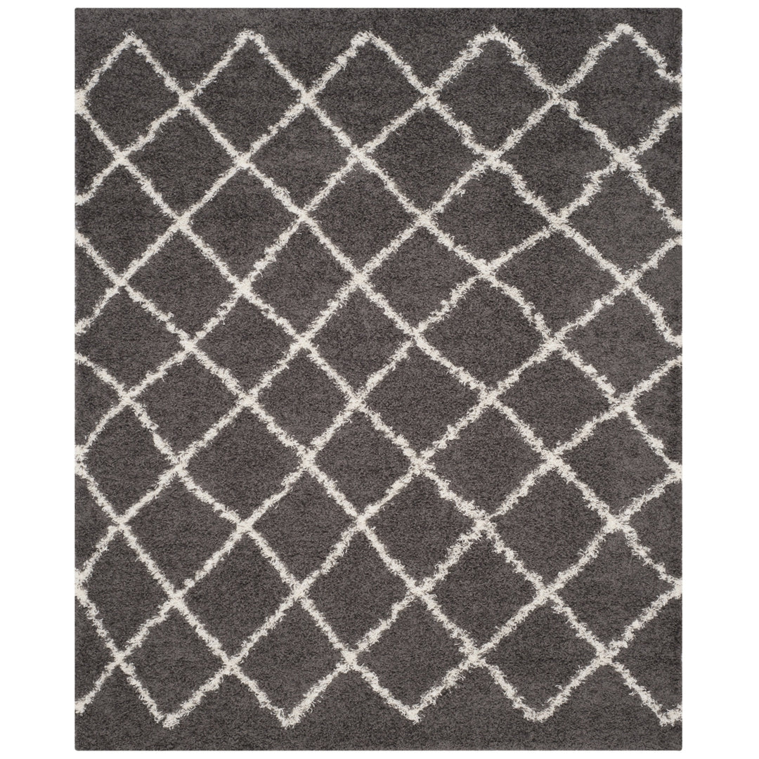 SAFAVIEH Dallas Shag SGD258A Dark Grey/Ivory Rug Image 1