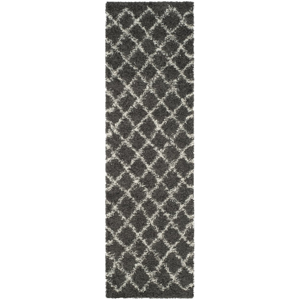 SAFAVIEH Dallas Shag SGD258A Dark Grey/Ivory Rug Image 2