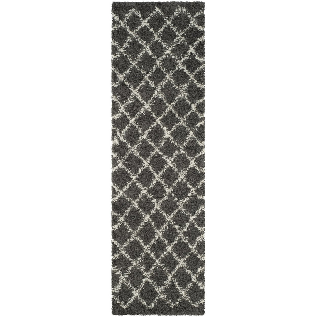 SAFAVIEH Dallas Shag SGD258A Dark Grey/Ivory Rug Image 2