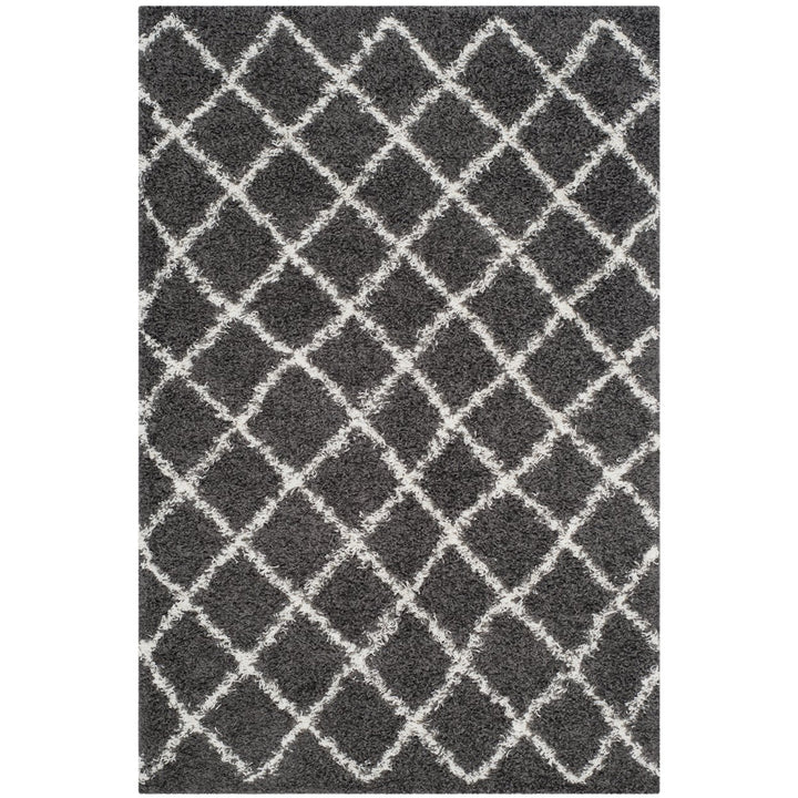 SAFAVIEH Dallas Shag SGD258A Dark Grey/Ivory Rug Image 1