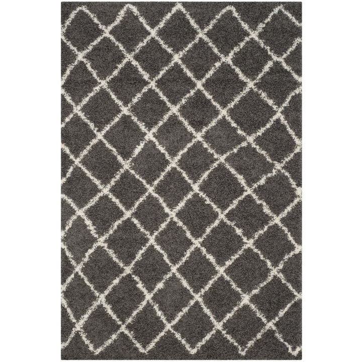 SAFAVIEH Dallas Shag SGD258A Dark Grey/Ivory Rug Image 1