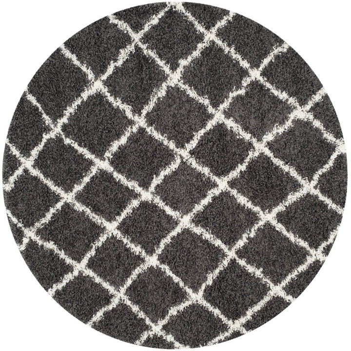 SAFAVIEH Dallas Shag SGD258A Dark Grey/Ivory Rug Image 1