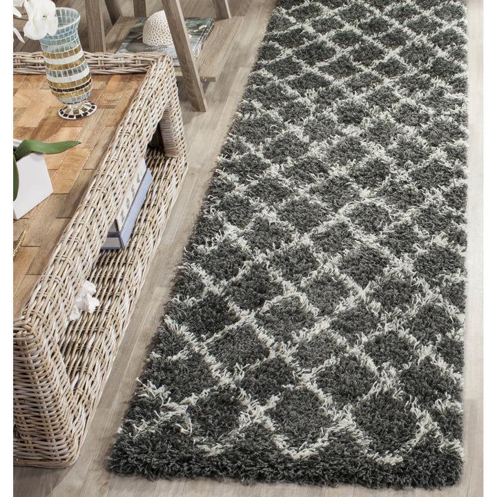 SAFAVIEH Dallas Shag SGD258A Dark Grey/Ivory Rug Image 11