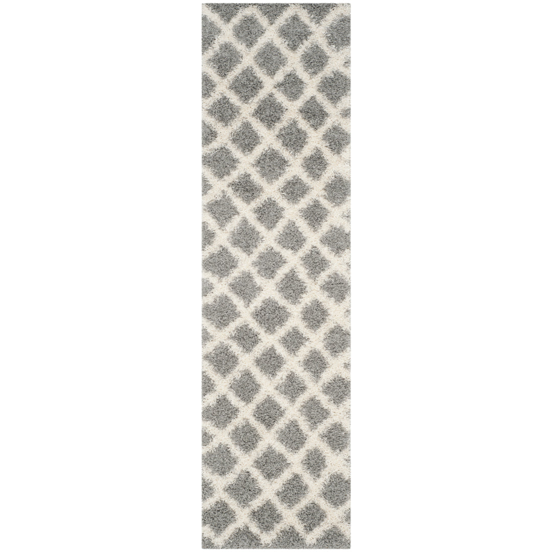 SAFAVIEH Dallas Shag SGD258G Grey / Ivory Rug Image 2