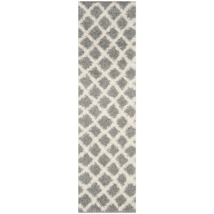 SAFAVIEH Dallas Shag SGD258G Grey / Ivory Rug Image 2