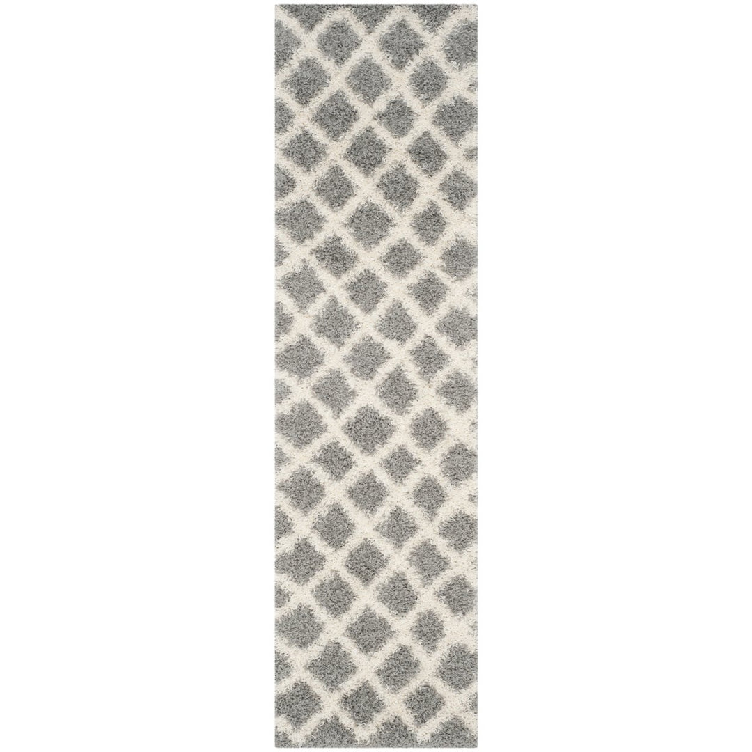 SAFAVIEH Dallas Shag SGD258G Grey / Ivory Rug Image 1