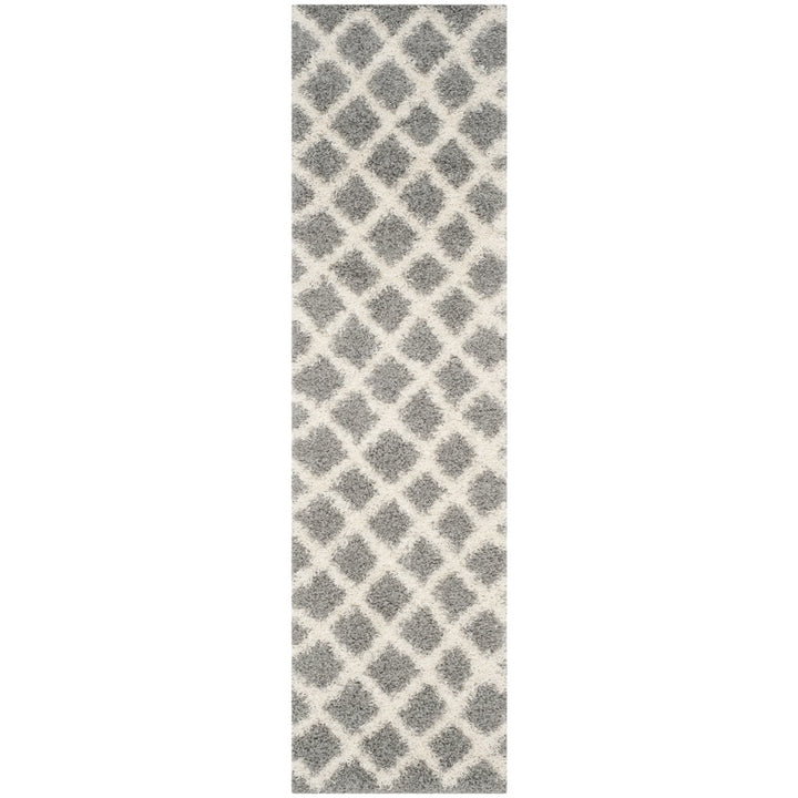 SAFAVIEH Dallas Shag SGD258G Grey / Ivory Rug Image 1