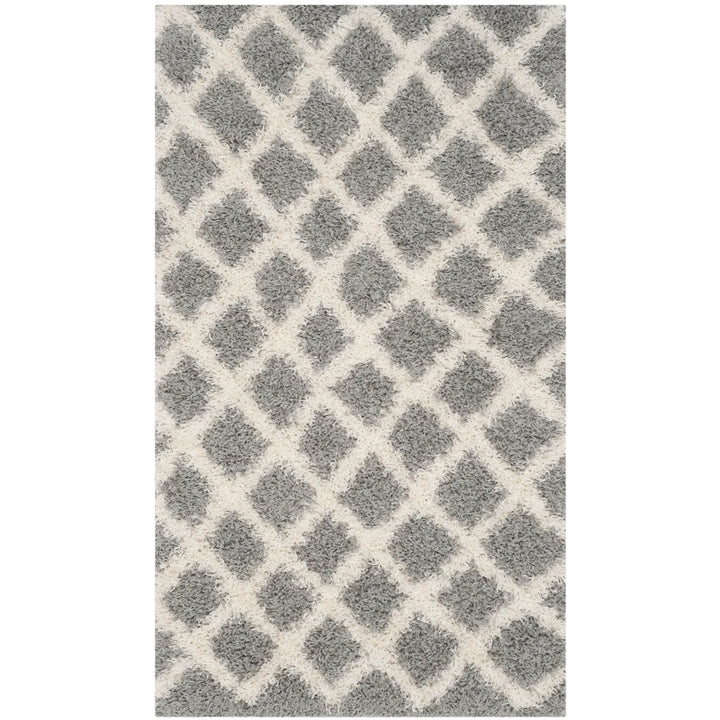 SAFAVIEH Dallas Shag SGD258G Grey / Ivory Rug Image 3