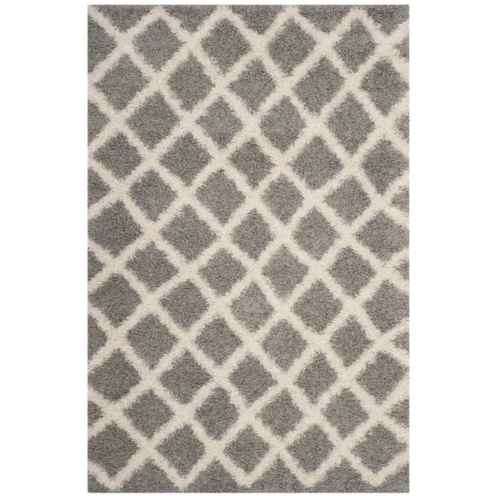 SAFAVIEH Dallas Shag SGD258G Grey / Ivory Rug Image 4