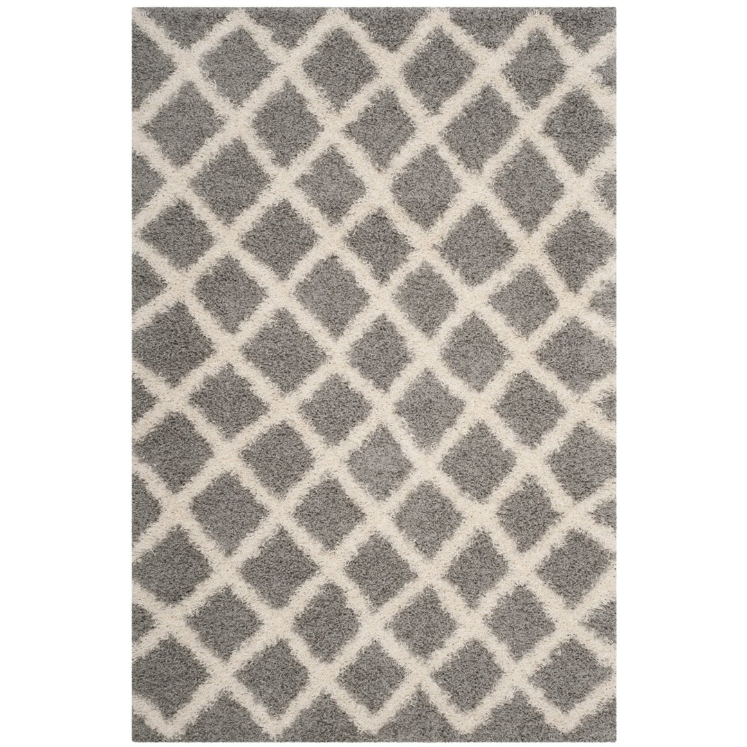 SAFAVIEH Dallas Shag SGD258G Grey / Ivory Rug Image 1