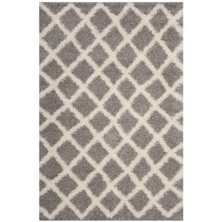 SAFAVIEH Dallas Shag SGD258G Grey / Ivory Rug Image 1