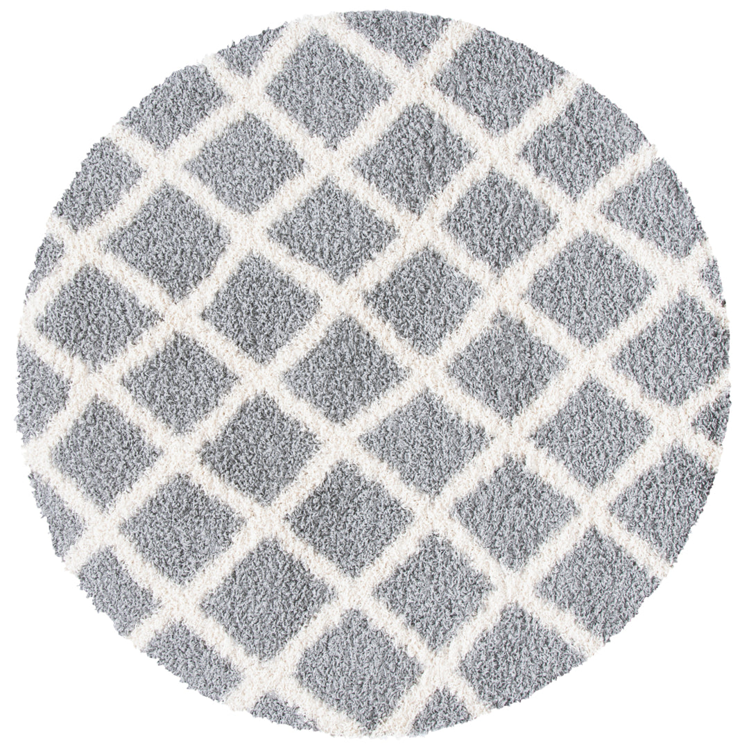 SAFAVIEH Dallas Shag SGD258G Grey / Ivory Rug Image 6