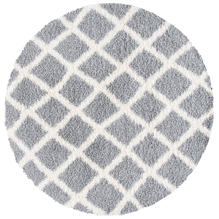 SAFAVIEH Dallas Shag SGD258G Grey / Ivory Rug Image 1