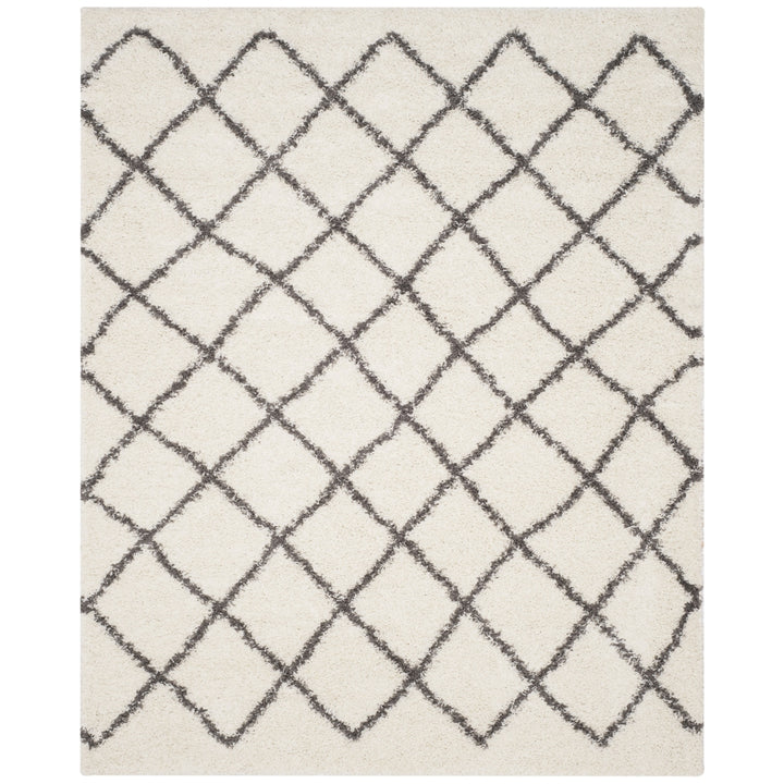 SAFAVIEH Dallas Shag SGD258H Ivory/Dark Grey Rug Image 1