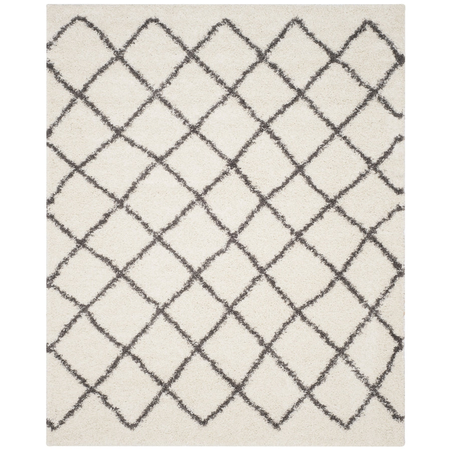 SAFAVIEH Dallas Shag SGD258H Ivory/Dark Grey Rug Image 1