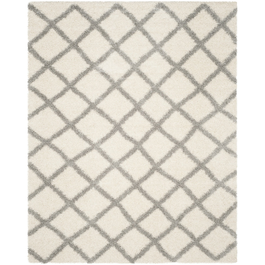 SAFAVIEH Dallas Shag SGD258F Ivory / Grey Rug Image 1