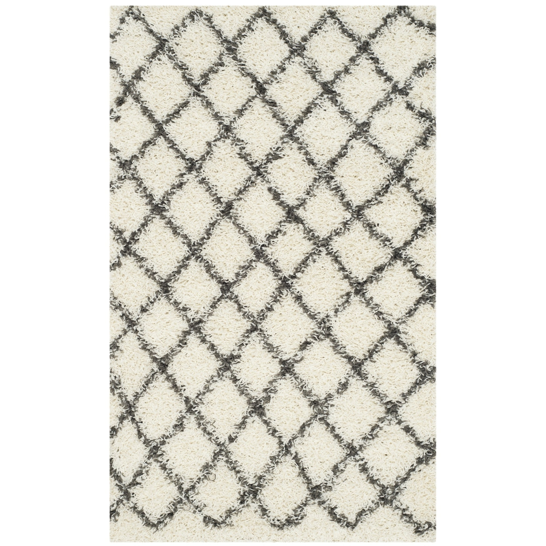 SAFAVIEH Dallas Shag SGD258H Ivory/Dark Grey Rug Image 3